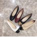 Plus Size 34-42 Genuine Leather Women's Shoes Hot Sale Ballet Flat Shoes Slip-On Shallow Casual Shoes For Woman Luxury Packages