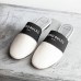 Plus Size 34-41 Women Round Toe Slippers Female White Comfortable Flats Ladies elastic mules Slip-on Fashion Designer Shoes