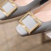 Fashion Brand Women's Shoes Genuine Leather Flats Shoes Square Toe Slip On Shoes For Woman Patent Leather Metal Flats Luxury