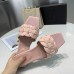 Plus Size 34-42 Women's Slippers Genuine Leather Women's Shoes Open Toe Square Heels Summer Slides Luxury Designer Shoes Top