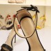 Summer Sexy Leopard PVC Sandals Women One Strap Narrow Buckle Shoes Fashion High Heels Thin Heel Sandals Sexy Party Pumps 34-41