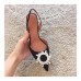 Ins Fashion Brand Women's Pumps Genuine Leather Women's Shoes Pointed Toe High Heels Pumps Real Silk Pumps Dress Shoes